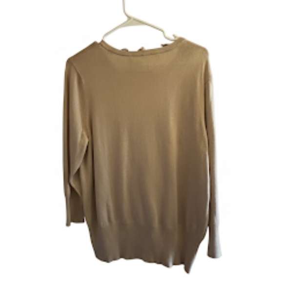 Croft & Barrow (Kohl’s) Sweater Cardigan NWT Beige Tan Full-Zip Women’s Size L - Picture 8 of 16